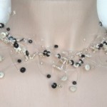 Collier mariage ivoire et noir