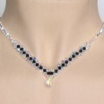 Collier Cristal et noir
