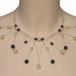 Collier personnalisé en ivoire et noir