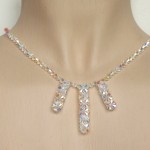 Collier mariage cristal irisé