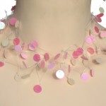 Collier mariage rose