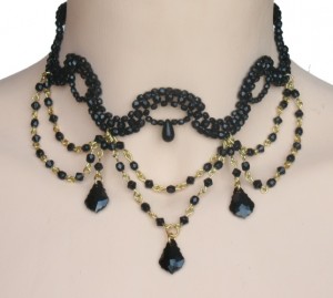 Collier fantaisie noir