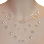 Collier mariage blanc