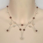 Collier_mariage_perles ivoire_et_marron_clair