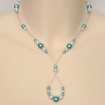 Collier_mariage_perles blanc_et_bleu_turquoise_clair