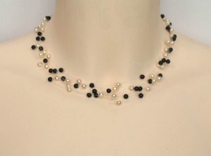 Collier_mariage_perles noir_et_ivoire