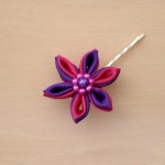 Pince_a_cheveux_fleur_kanzashi_violet_rose