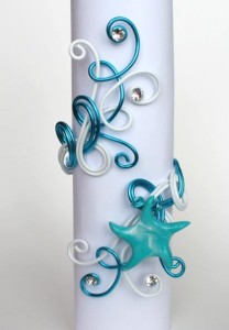 Bracelet_blanc_et_turquoise_+_strass_+_étoile_de_mer