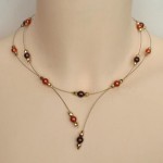 Collier_mariage_chocolat_orange_or