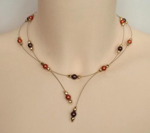 Collier_mariage_chocolat_orange_or