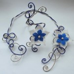 Parure_mariage_aluminium_bleu_champagne_fleurs