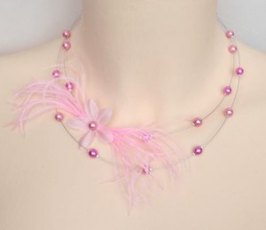 Collier_mariage_rose_fleur_plumes