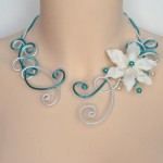 Collier_mariage_blanc_nacré_turquoise_fleur_ivoire_perles