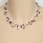 Collier parme et violet