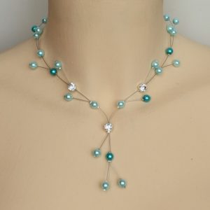 Collier mariage turquoise